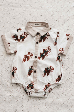 Kids Collared Shirt: Candy Cane