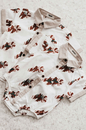 Kids Collared Shirt: Candy Cane
