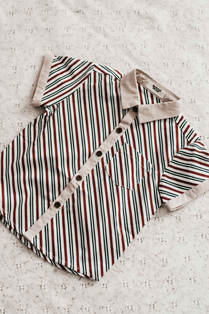Kids Collared Shirt: Peppermint