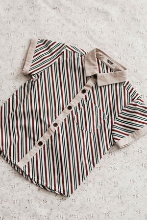 Kids Collared Shirt: Peppermint