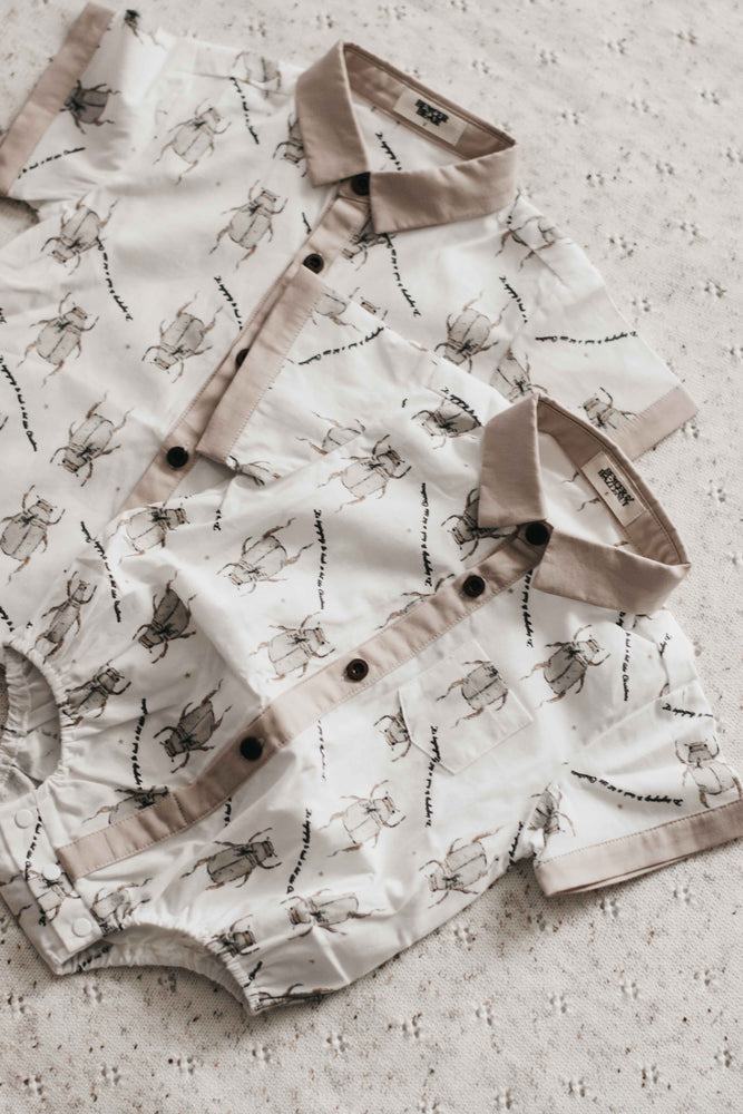 Kids Collared Shirt: Christmas Beetle
