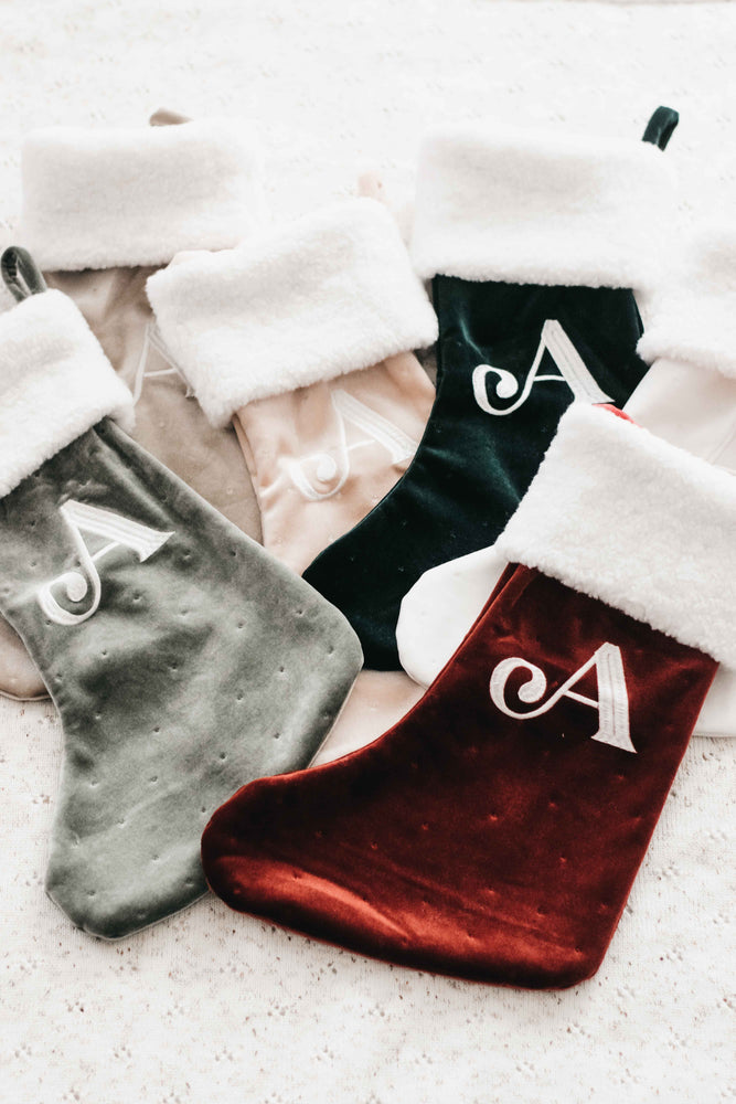 Velvet Stocking: Dark Green