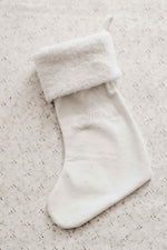 Velvet Stocking: White