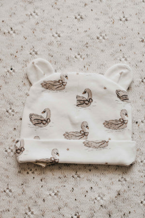 Jersey Swaddle & Beanie Set - Sienna Swan