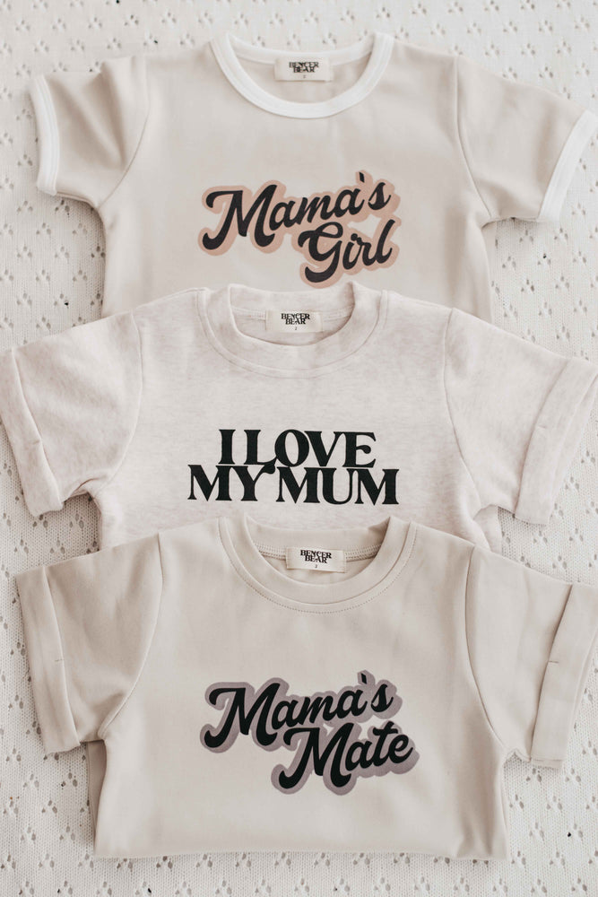 T−mama Tee - Mama's Girl – Bencer & Hazelnut