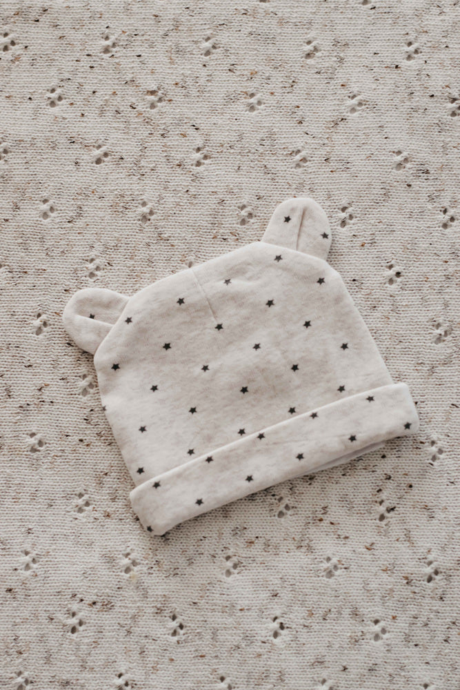 Beanie - Charcoal Stars