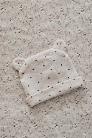 Beanie - Charcoal Stars