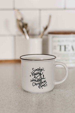 Mug: Simply having a wonderful Christmas time!