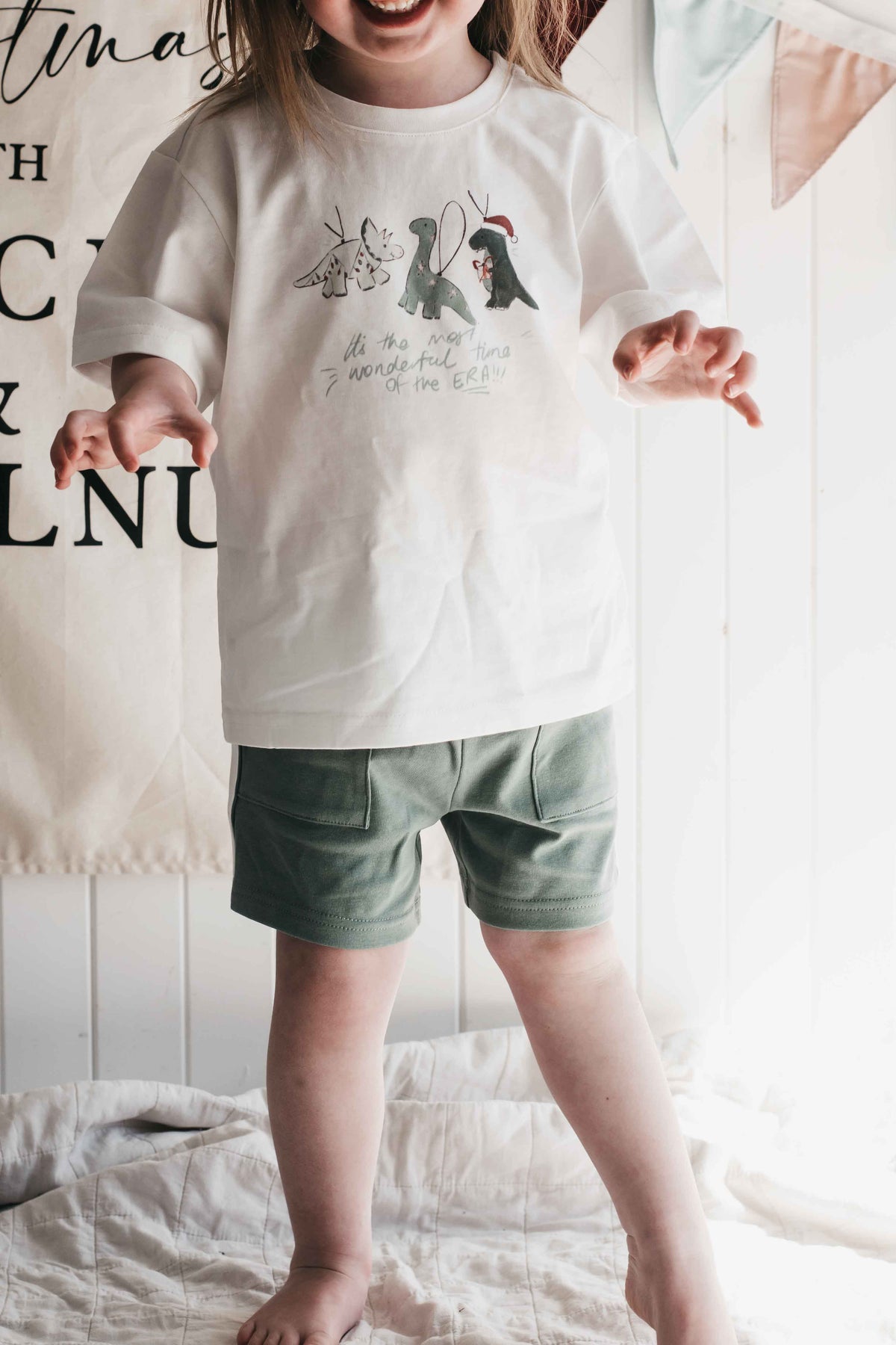 Jersey Shorts - Green & White
