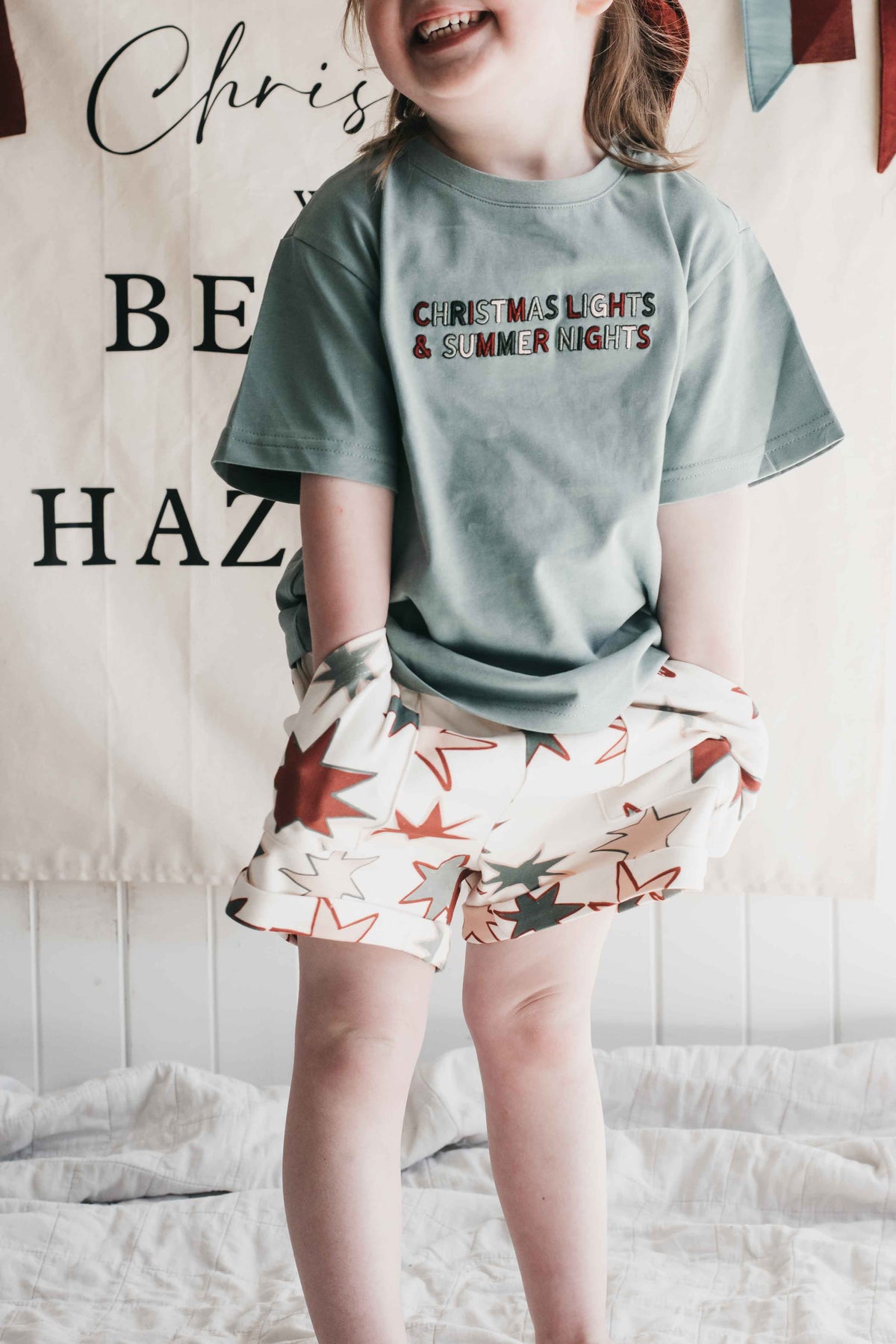 Kids Tee - Christmas Lights & Summer Nights