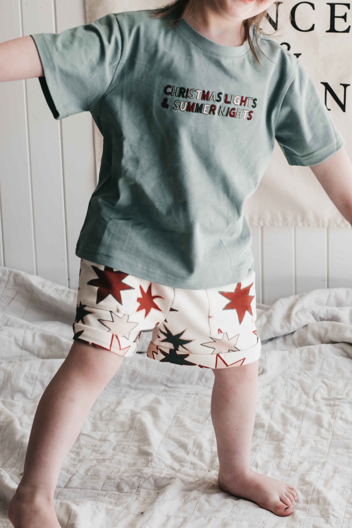 Kids Tee - Christmas Lights & Summer Nights