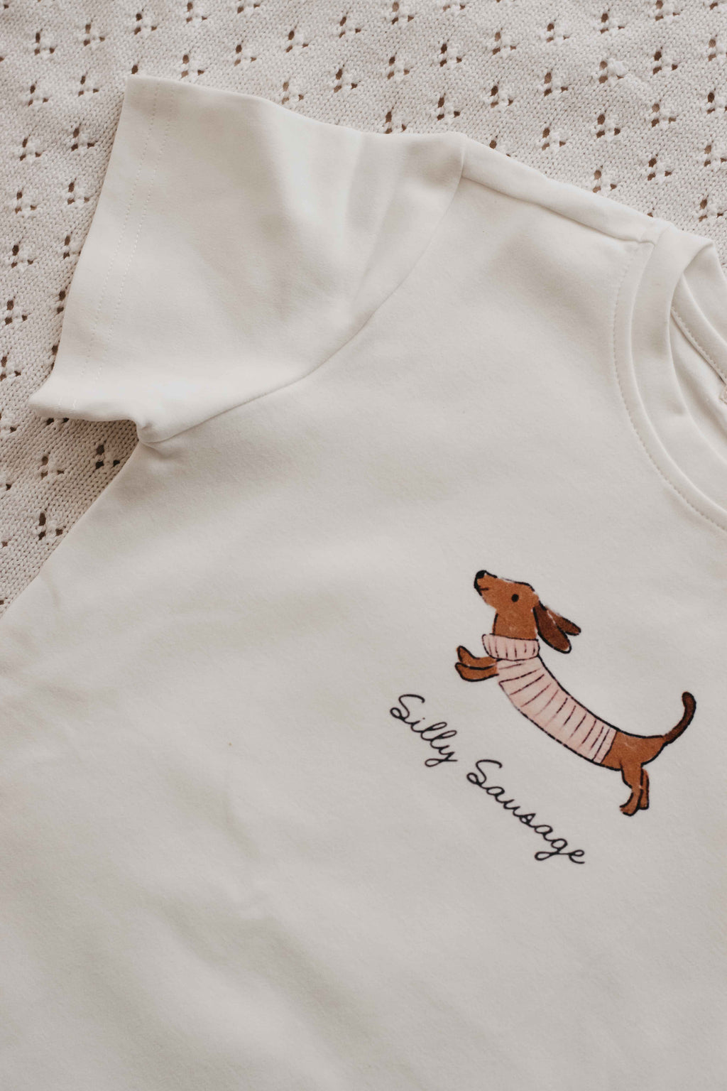 Tee: Silly Sausage Pink