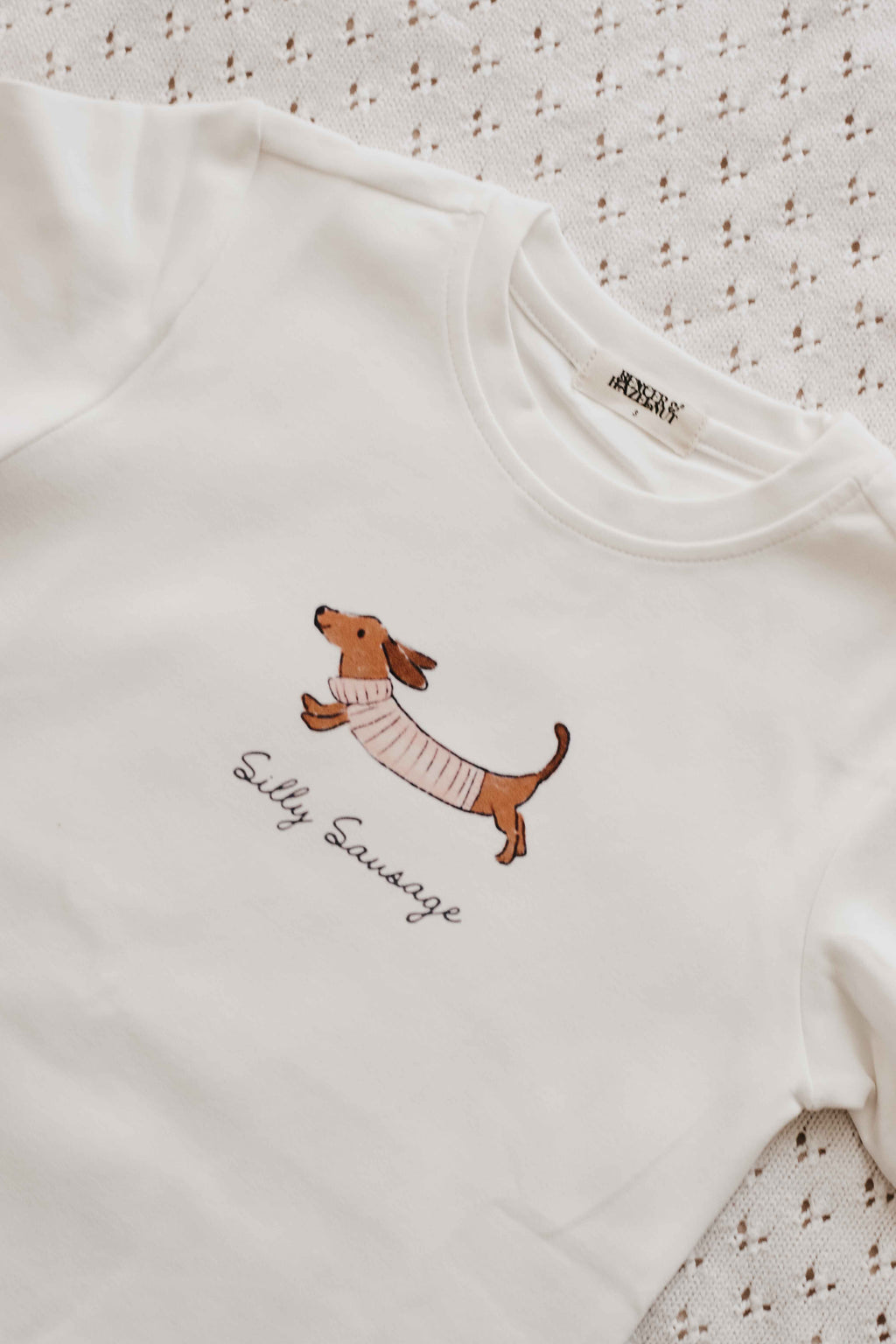 Tee: Silly Sausage Pink