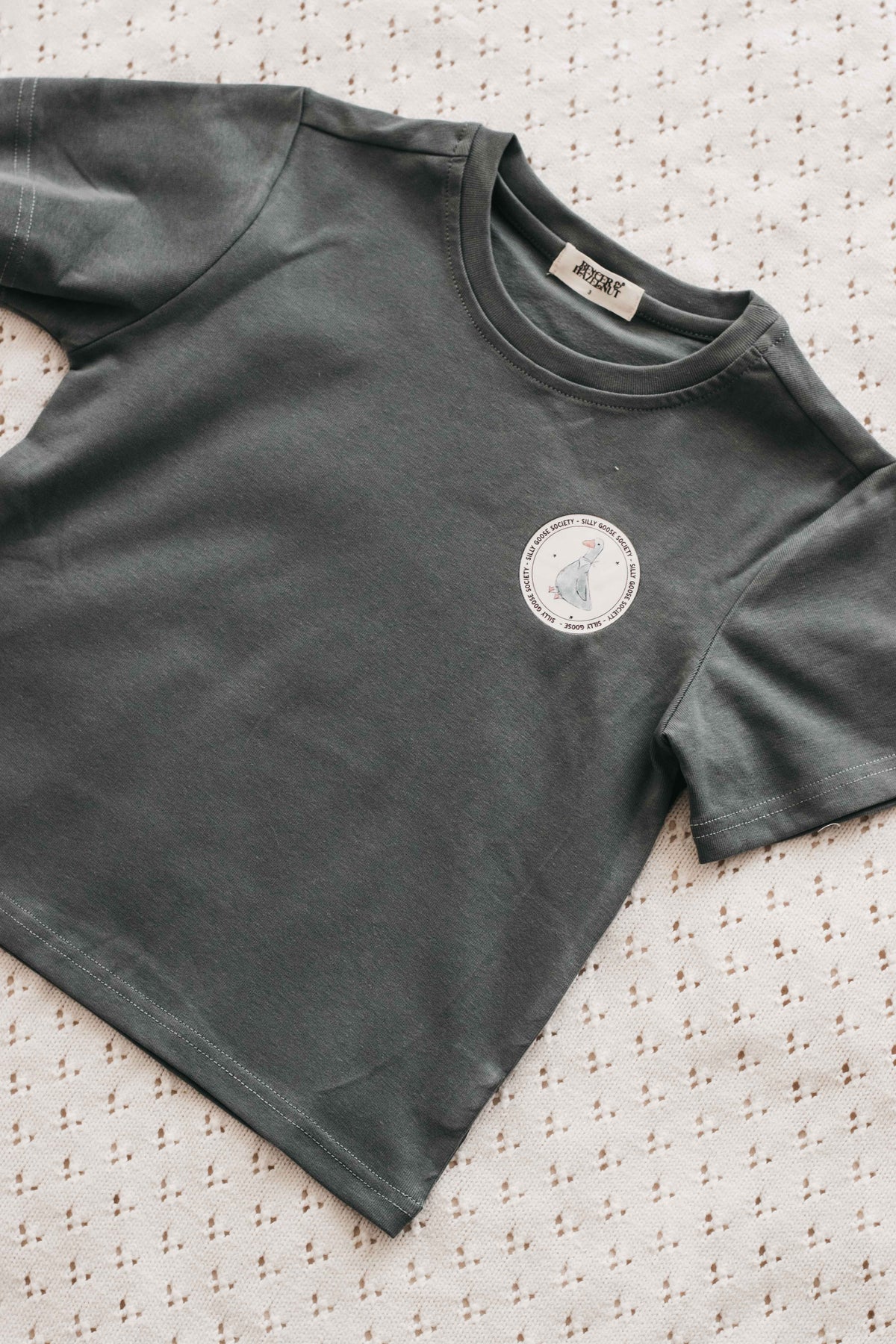 Tee: Silly Goose Ocean Green