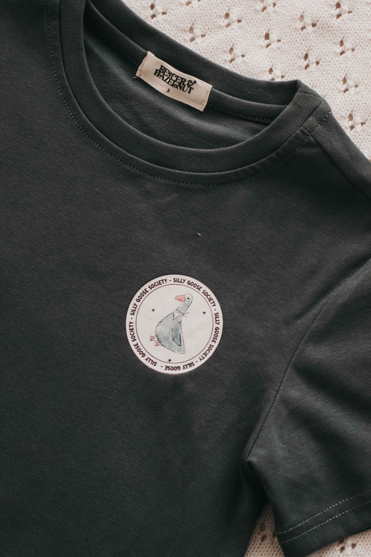 Tee: Silly Goose Ocean Green