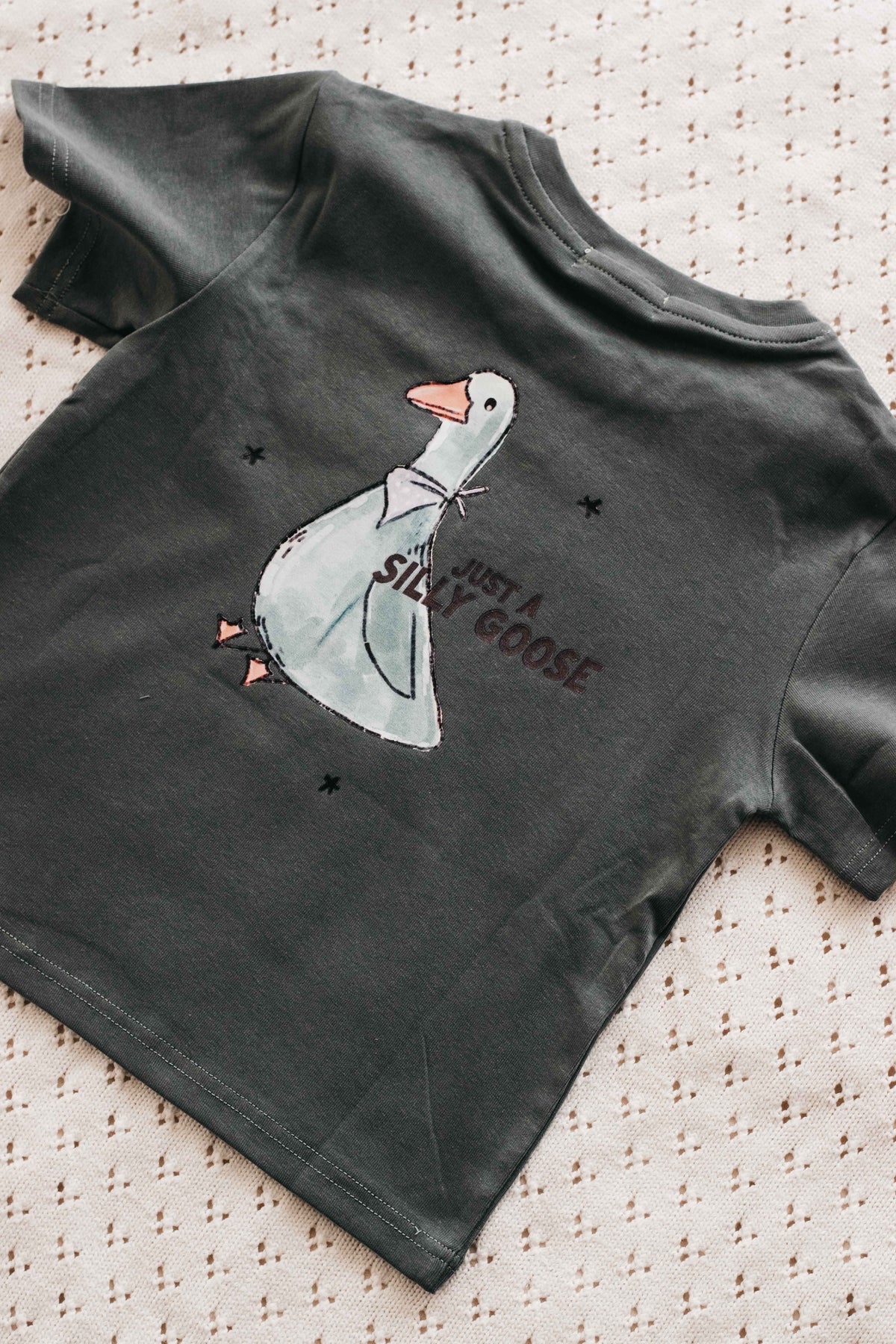Tee: Silly Goose Ocean Green
