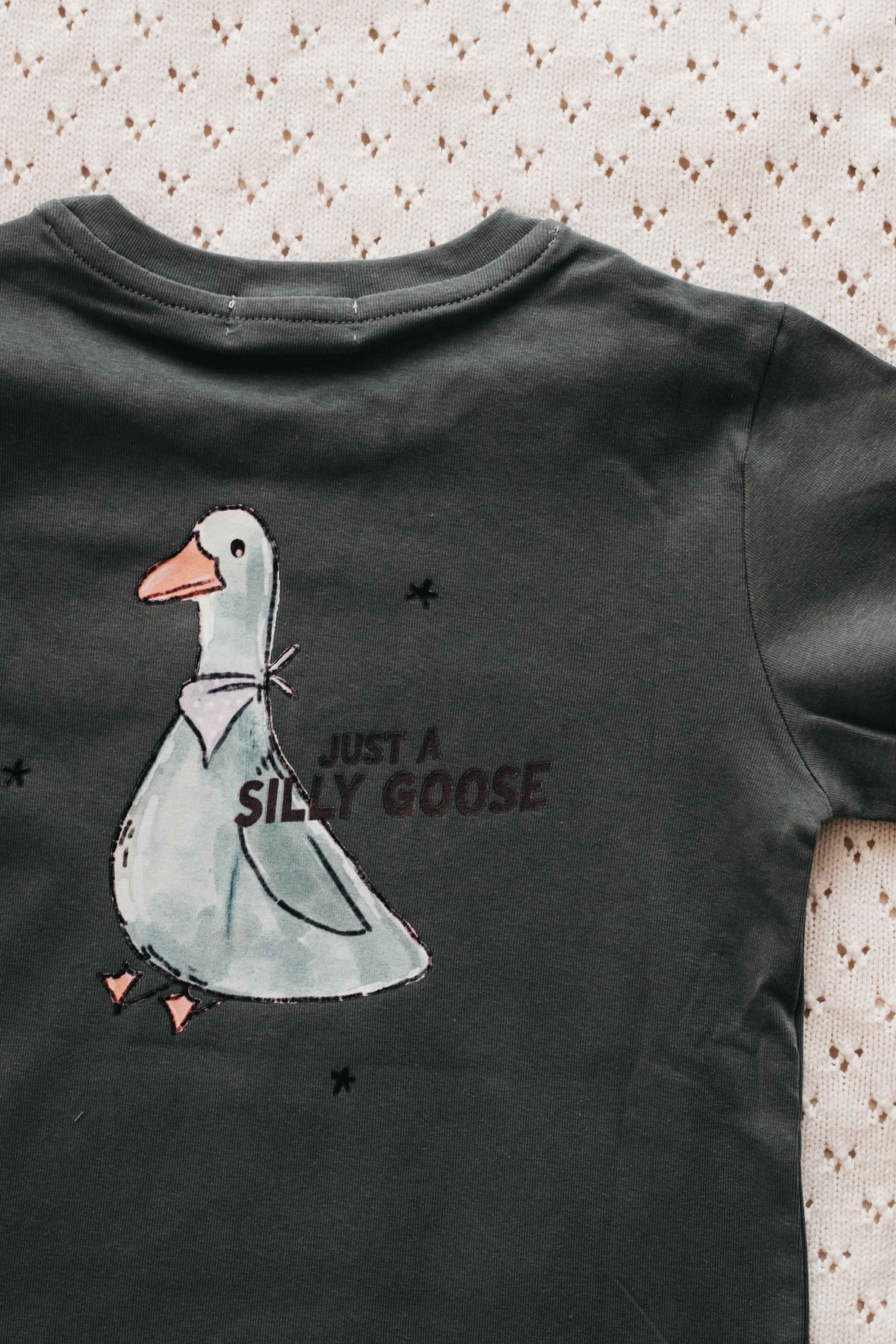 Tee: Silly Goose Ocean Green