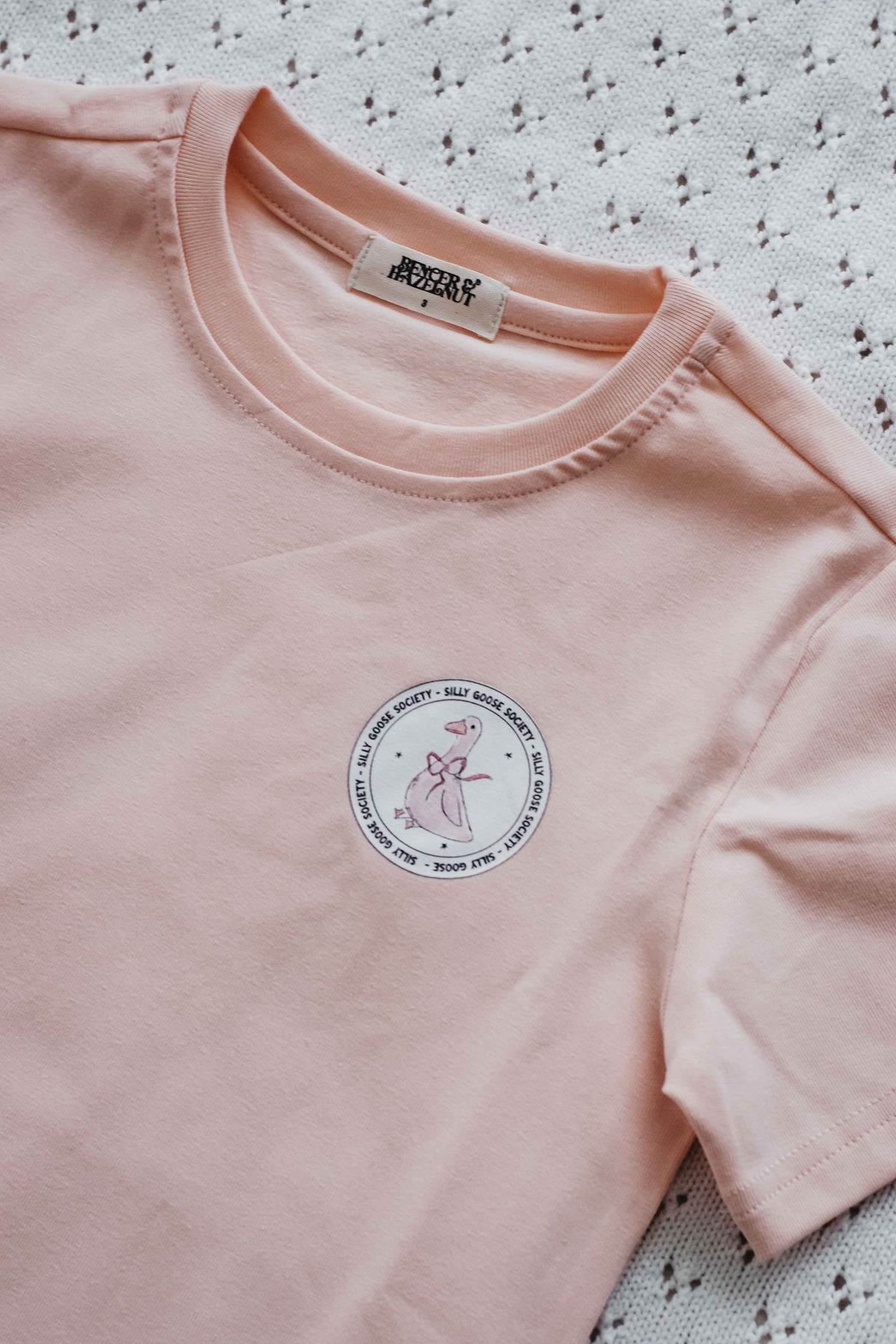 Tee: Silly Goose Pink