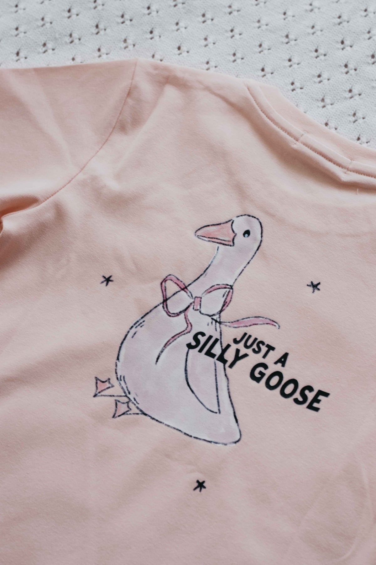 Tee: Silly Goose Pink