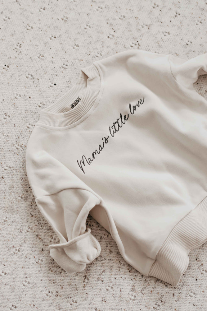 Mama's Little Love Sweater Beige