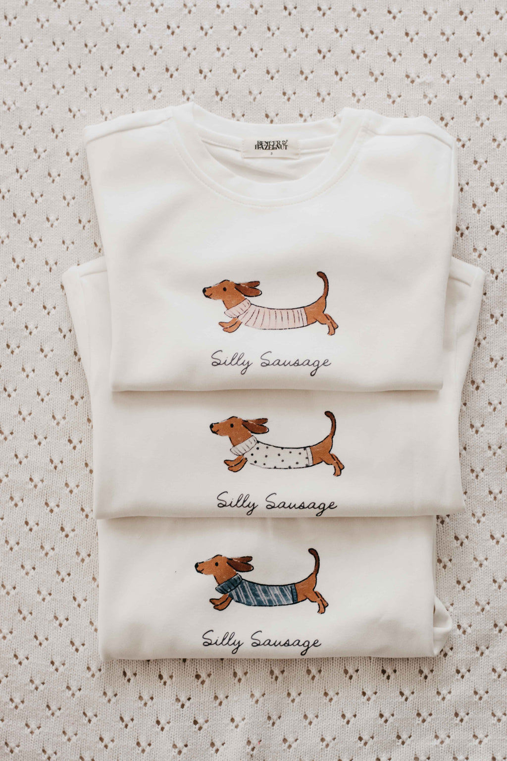 Tee: Silly Sausage Pink