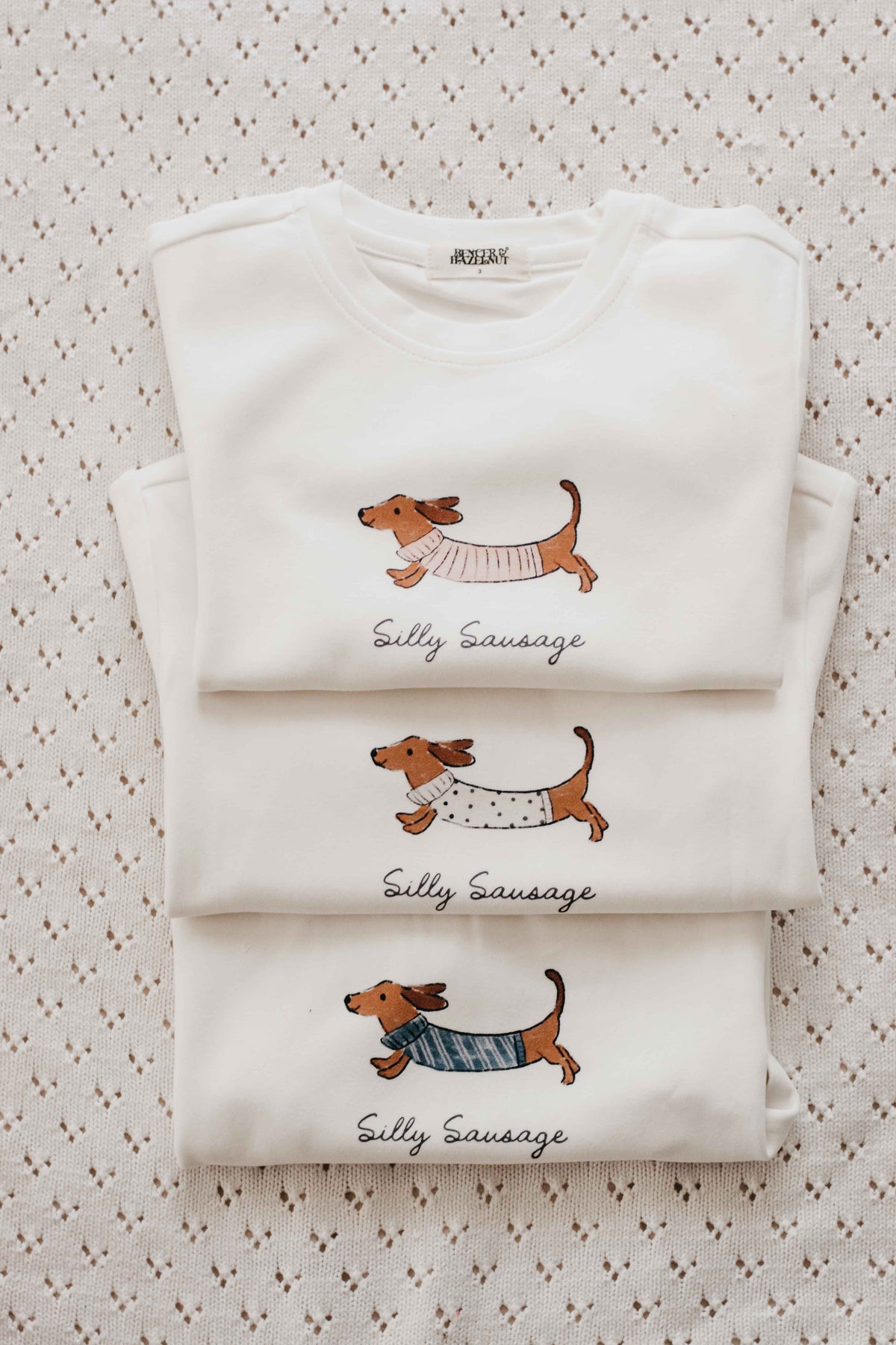 Tee: Silly Sausage Pink