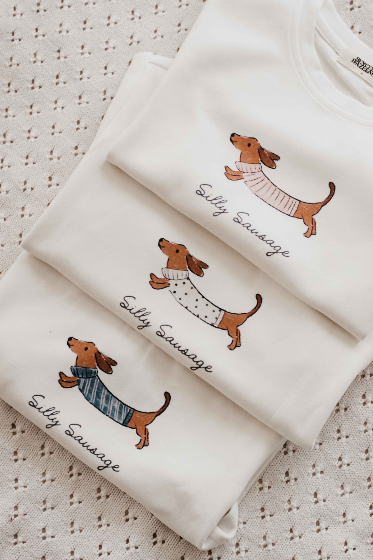 Tee: Silly Sausage Pink