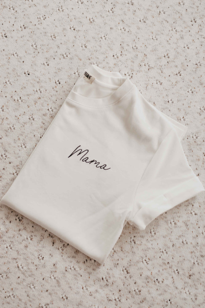 Mama Tee (Text) Off White EARLY MAY PREORDER
