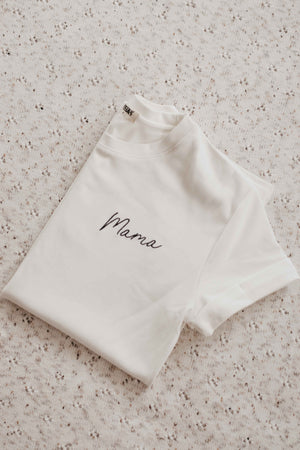 Mama Tee (Text) Off White