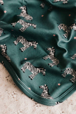 Jersey Swaddle - Zebby Green
