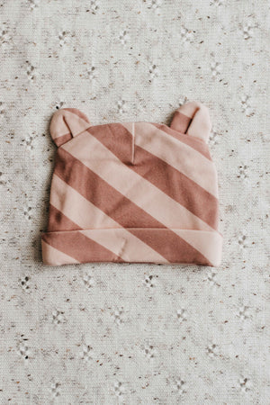 Newborn Beanie - Sorbet Stripe