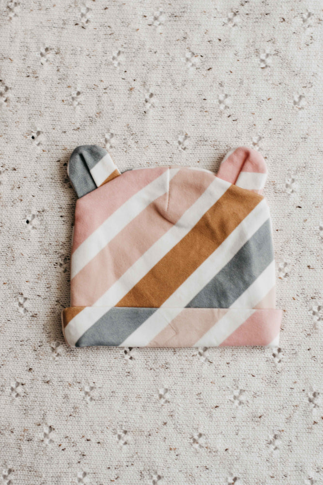Newborn Beanie - Vintage Stripe