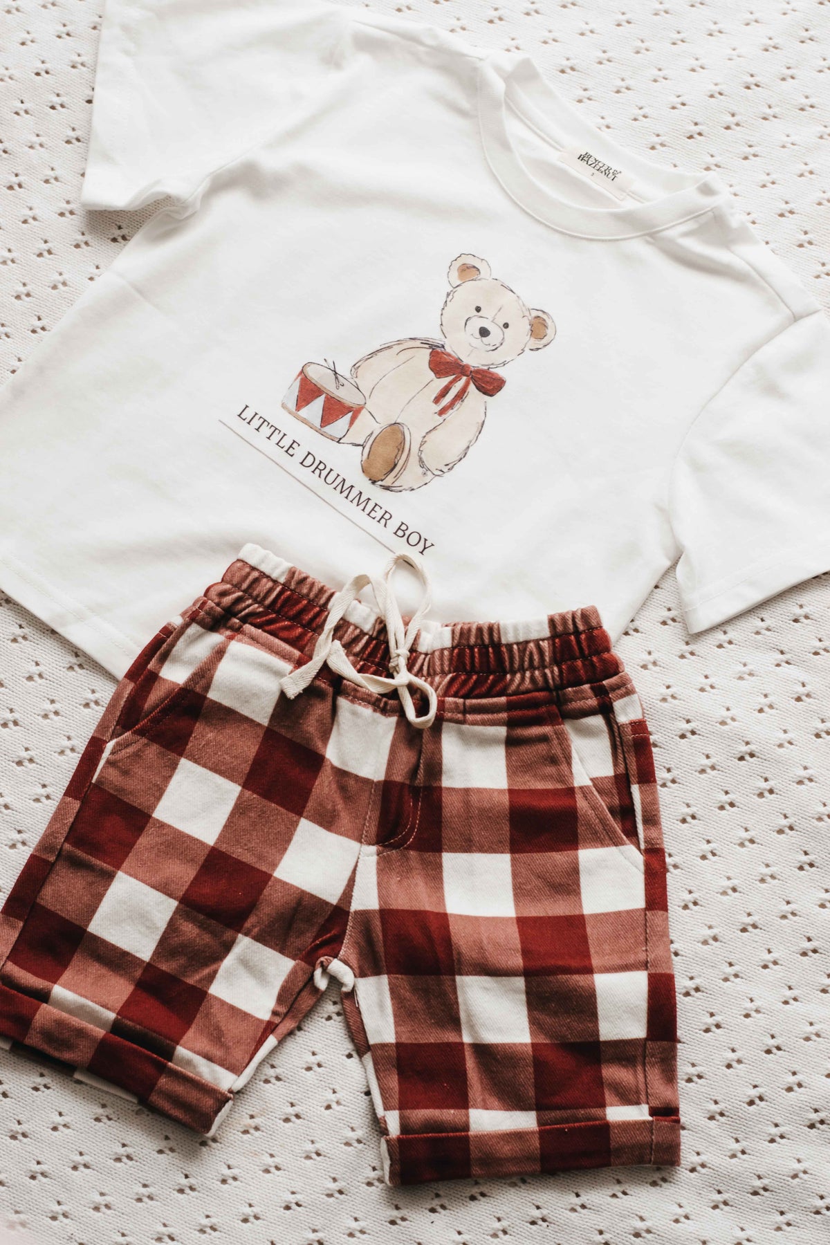 Denim Shorts - Gingham