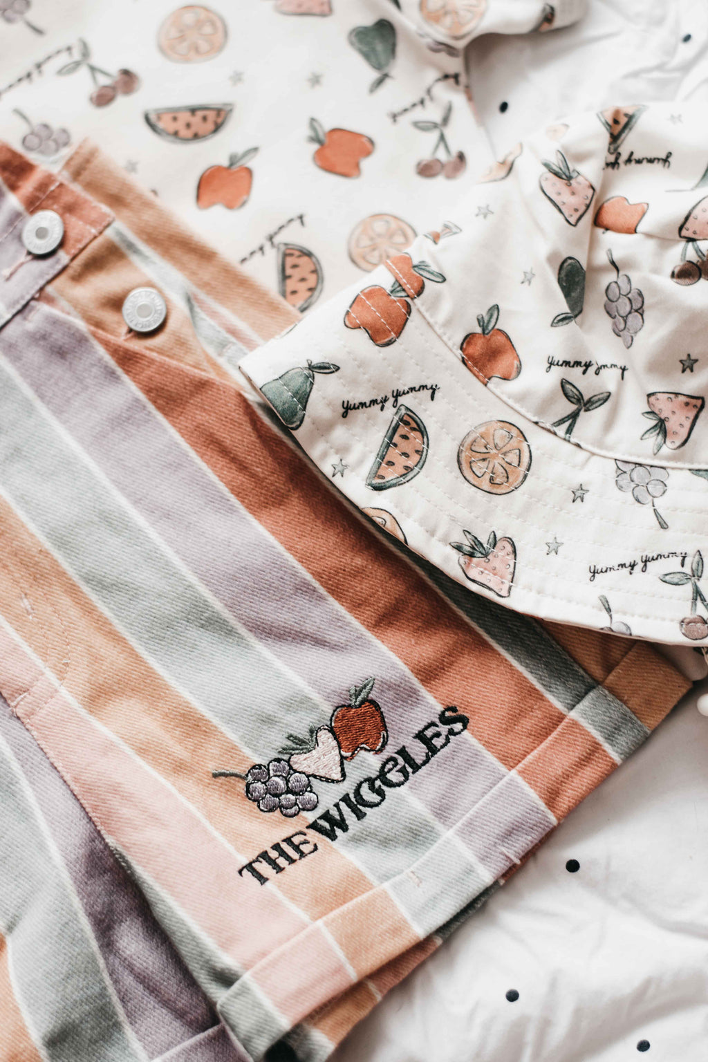 Denim Overalls - Fruit Salad