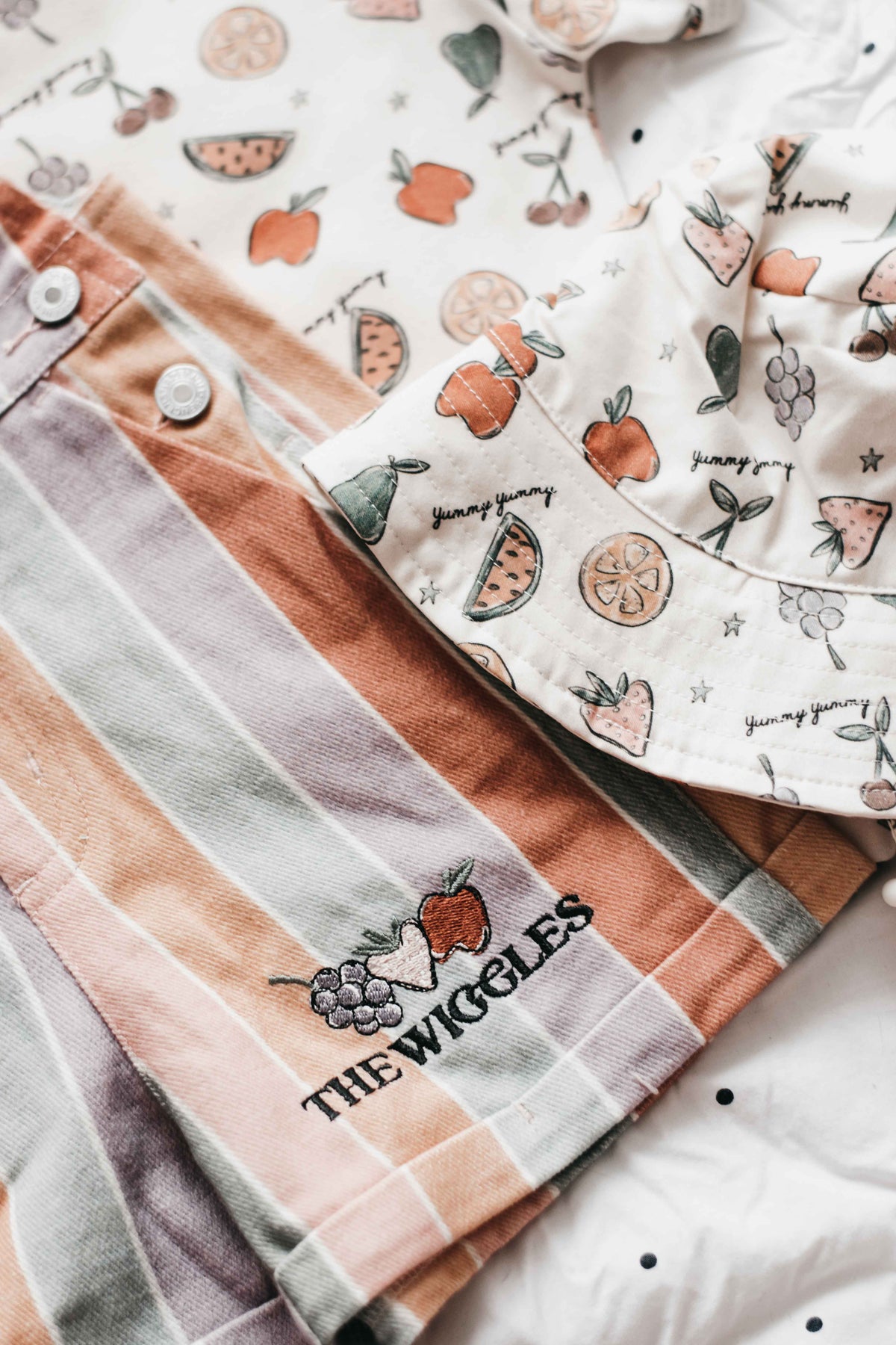 Denim Overalls - Fruit Salad