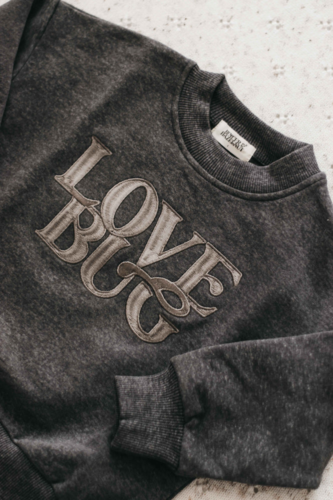 Love Bug Charcoal Sweater PREORDER MAY