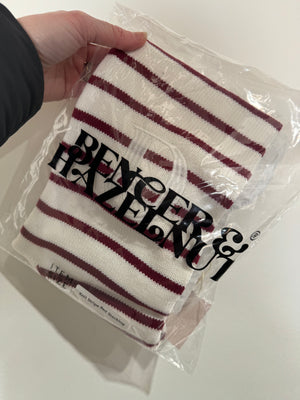 Knit Stocking - Red & White Stripe