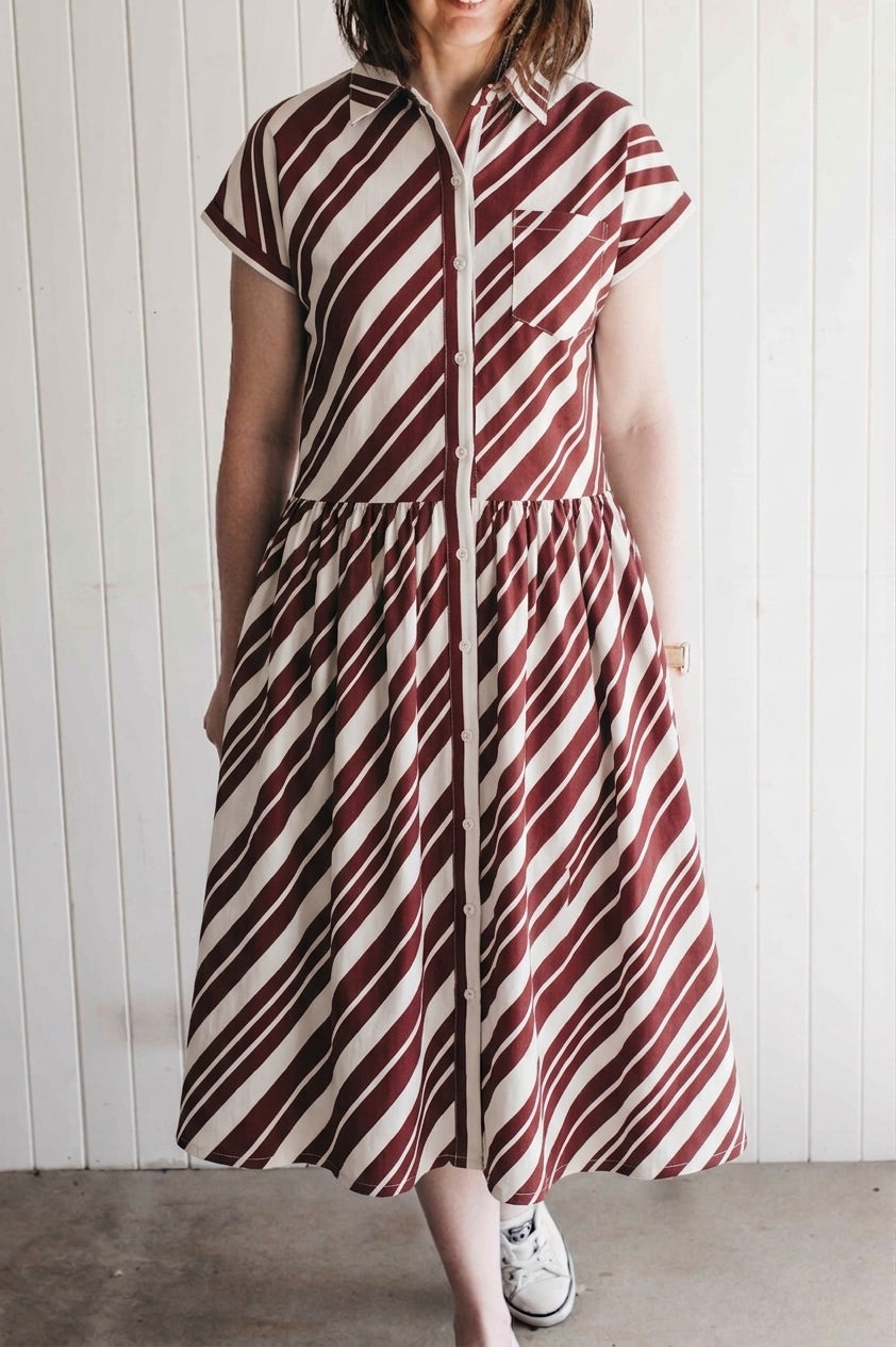 Ladies Dress - Candy Cane