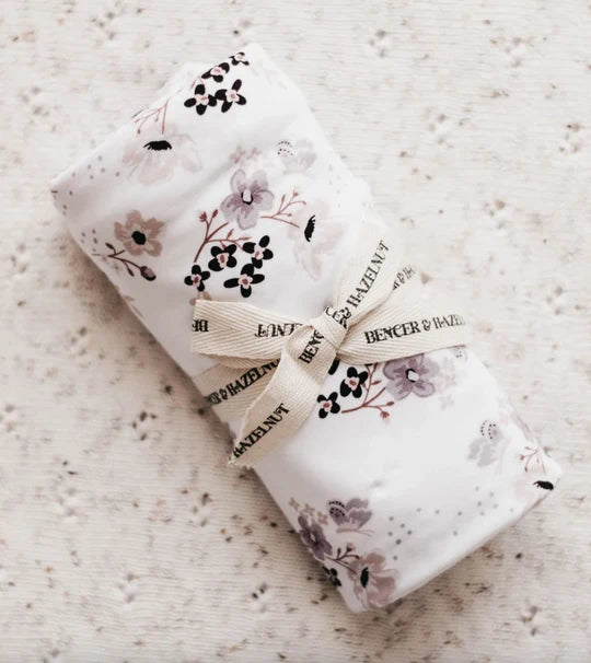 Jersey Swaddle - Posy Off White
