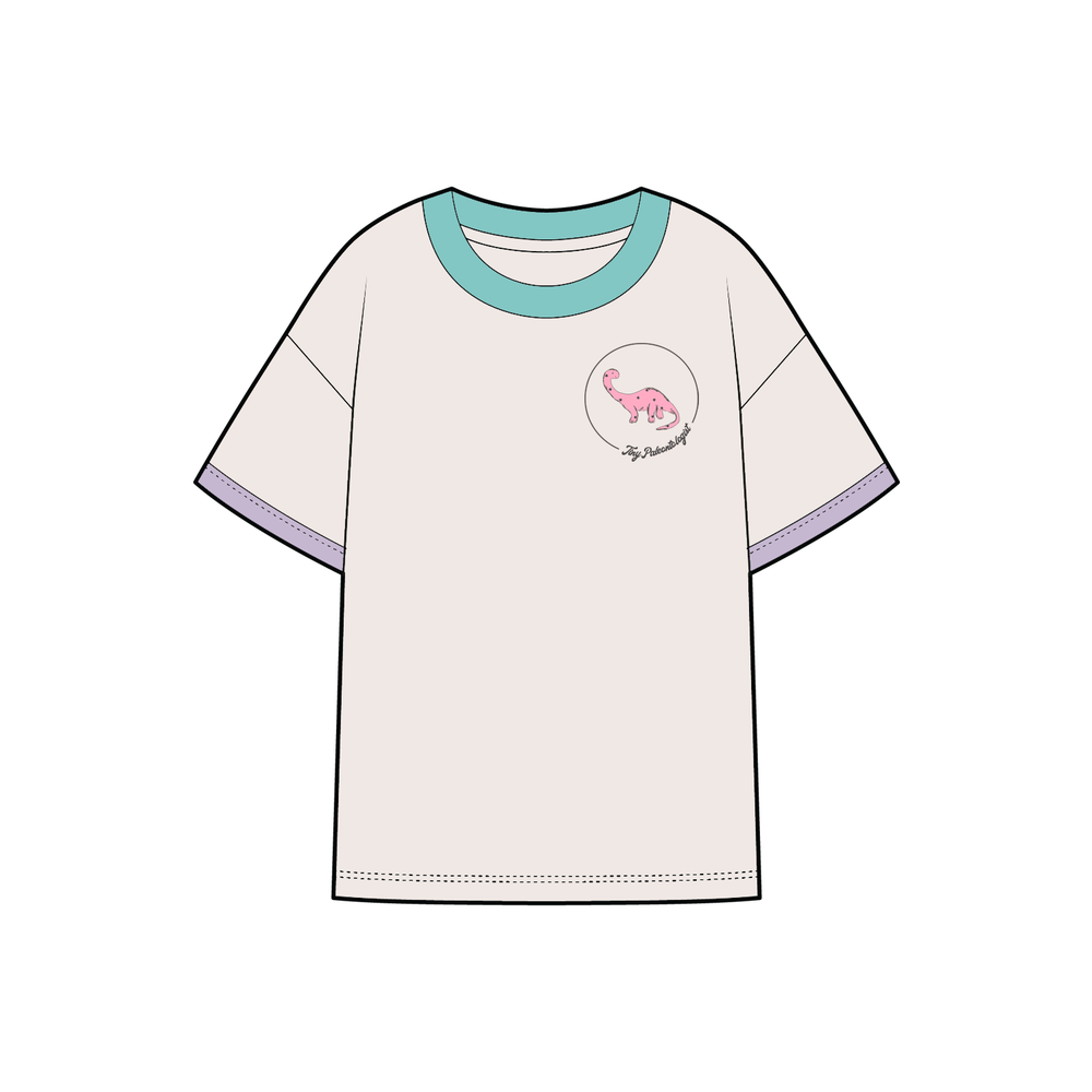 Tiny Paleontologist Bodysuit/Tee - Bright