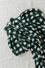 Ladies Dress: Green Gingham