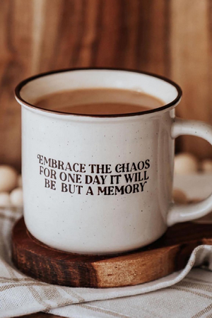 Embrace the Chaos Speckle Mug